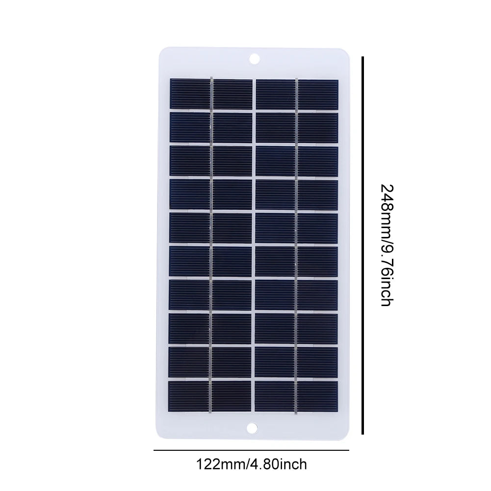 5V 20W Portable Solar Panel - Type-C/USB Battery Charger Lightweight Mobile Phone Charging Bank for Camping Backpacking Hiking