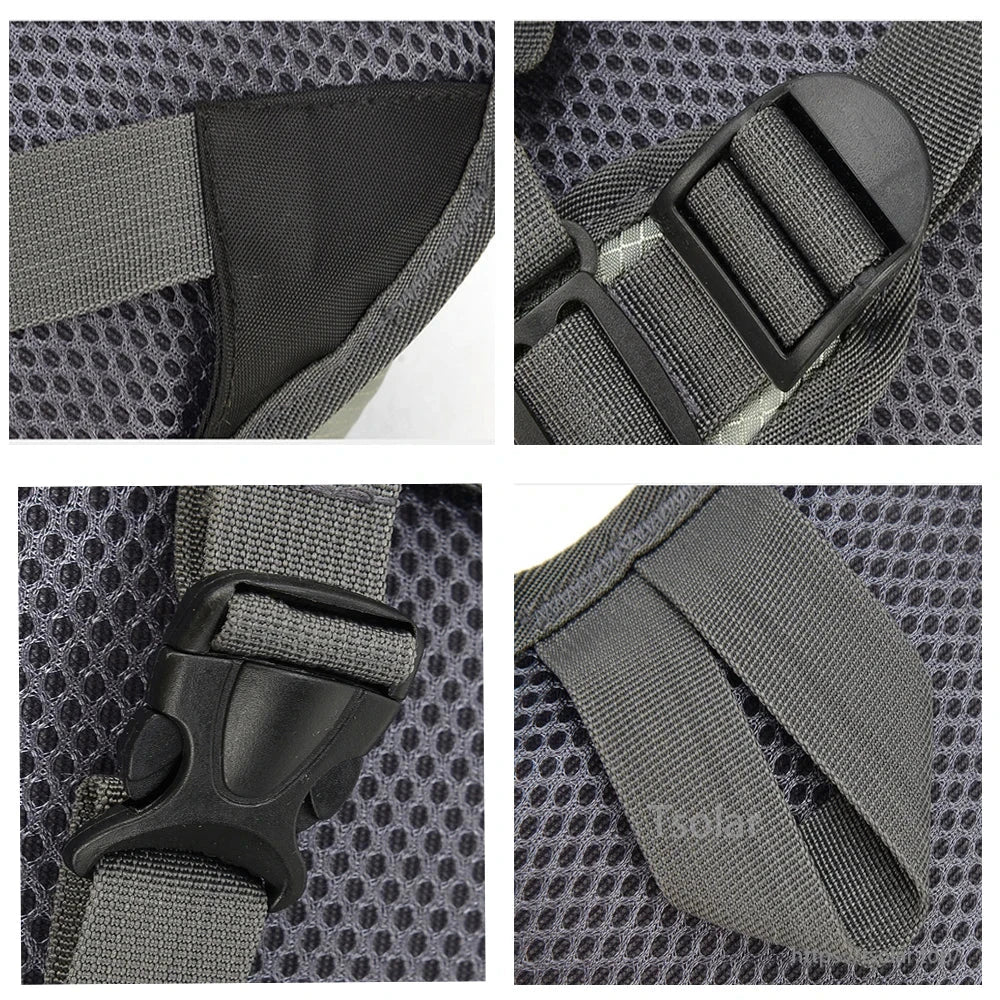 6W 6V USB Solar Panel Backpack – Lightweight 15L Outdoor Hiking & Camping Daypack with Charger