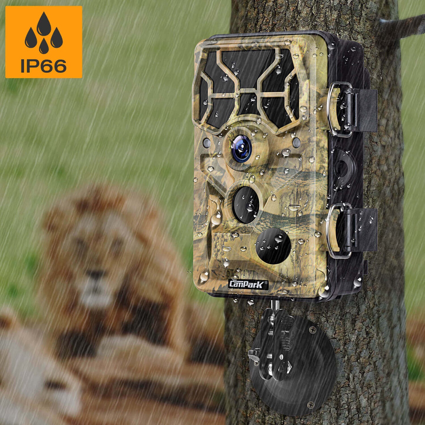 Campark T80 WiFi Trail Camera - 24MP 1296P Hunting Game Camera