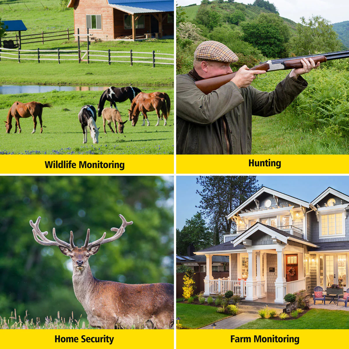 The Campark TC06 camera captures life-like images and videos in stunning detail for wildlife monitoring, hunting, home security, or farm monitoring.