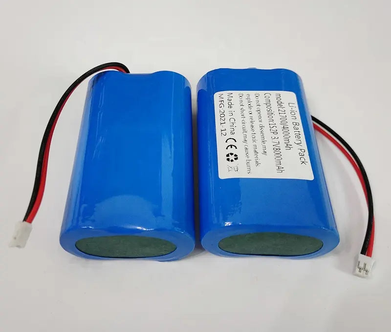 21700 3.7V 8000mAh 1S2P Li-ion Battery Pack With PCB and JST PH2.0 / XH2.0 / XH2.54 Connector