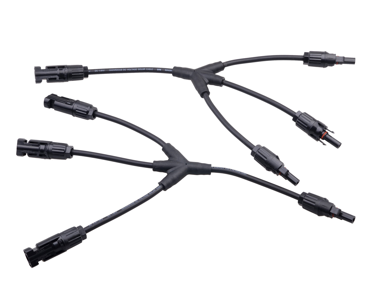 2PCS SolarEpic SA4 Solar Panel Adaptor Cable Y Branch Connector 3 in1 MC4 Solar Cable Connector