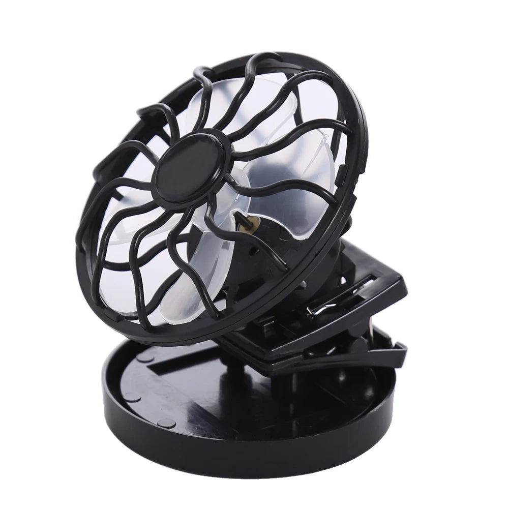 Mini Solar Clip Fan for Hat – Portable 2800RPM Cooling Fan with Round Panel, Built-in Battery, Ideal for Travel, Hiking, Camping, Fishing, Golf