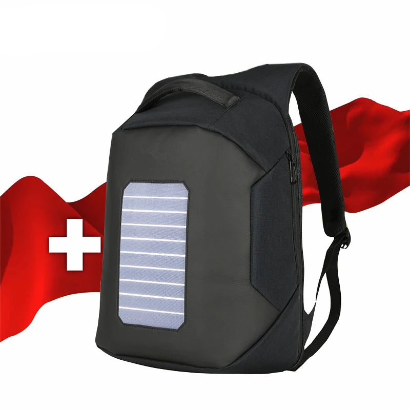 Solar Charging Anti-Theft Laptop Backpack for Travel, Business, Commute, and College – Fits 16 Inch Devices