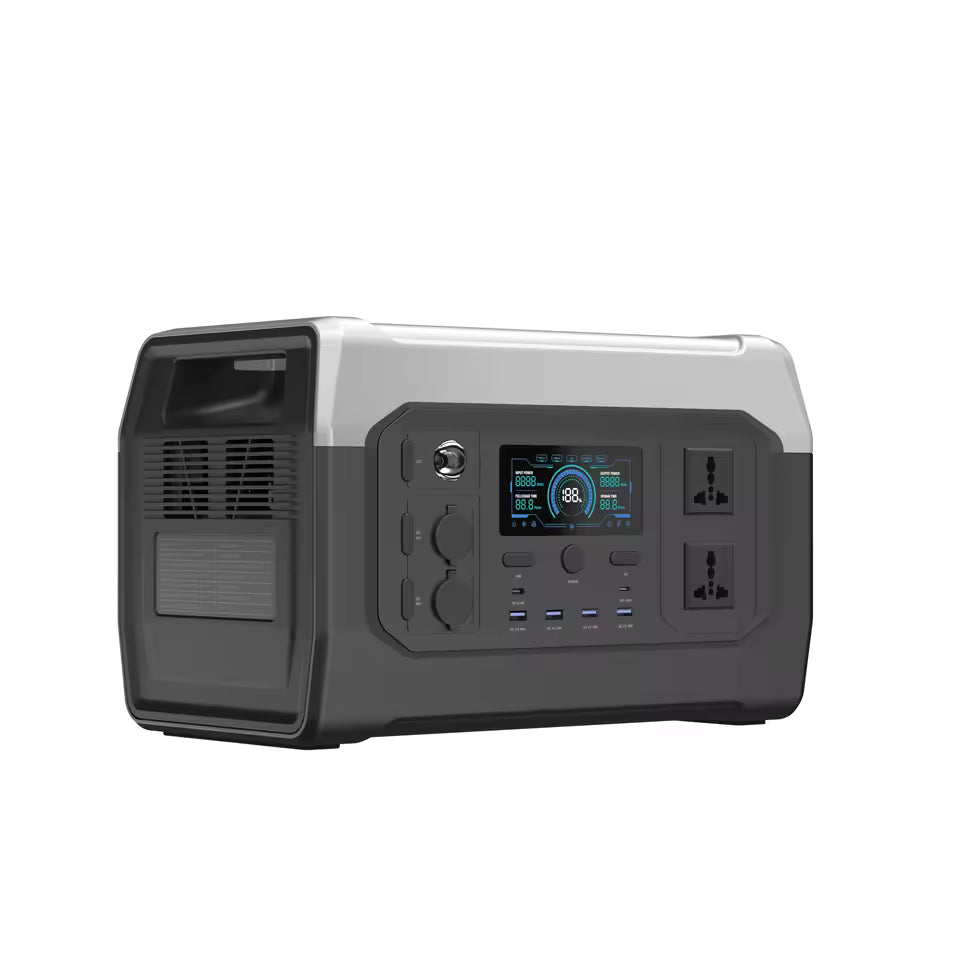 X-Power1000 1800W Portable Solar Generator Power Station, 320000mAh LiFePO₄, 220V 50Hz, Fast 1-Hour Recharge, Outdoor & Emergency Backup