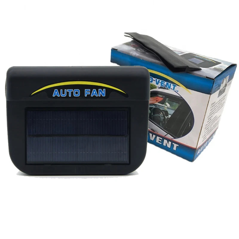 Auto Solar Powered Fan for Car Window – Energy Saving Clean Air Exhaust Ventilador