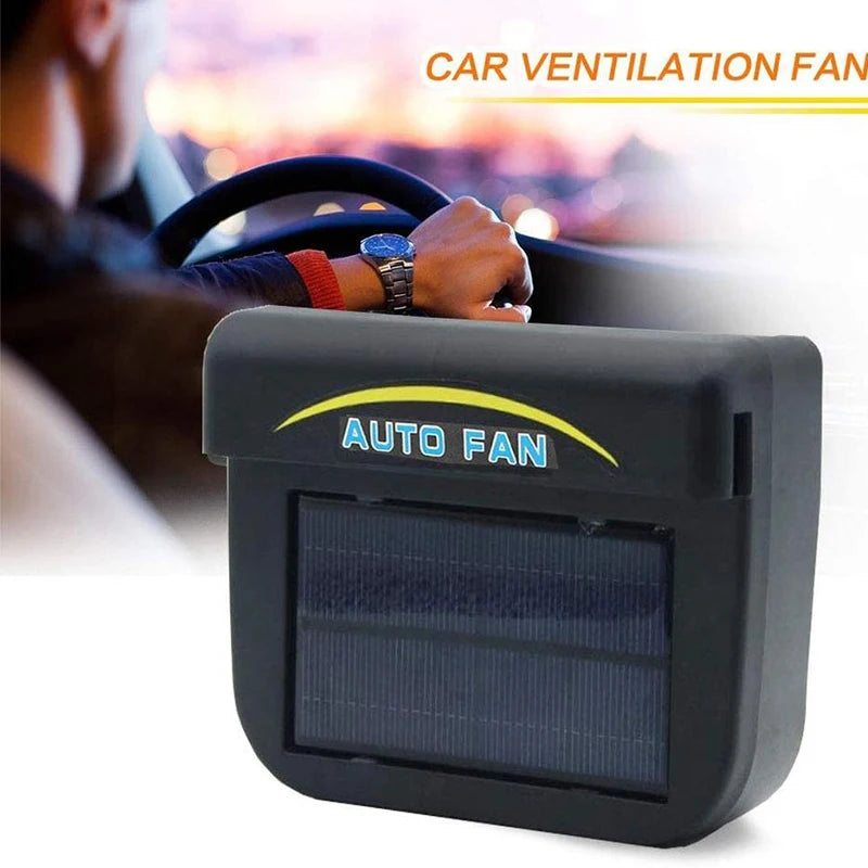 Auto Solar Powered Fan for Car Window – Energy Saving Clean Air Exhaust Ventilador
