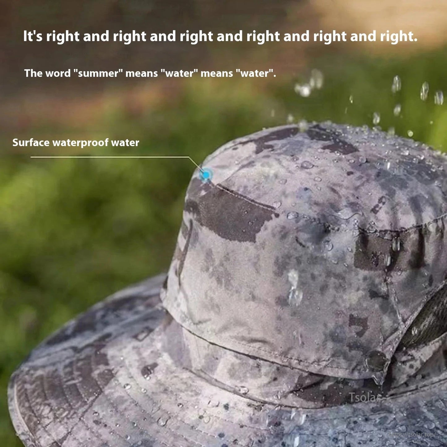 Men’s Solar Powered Wide Brim Sun Hat, Solar-powered sun hat with USB fan, waterproof fabric, UV protection for outdoor use.