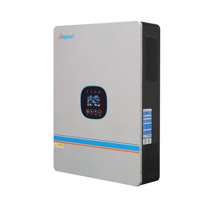 Ampinvt SPHV-Series 10kW 48V Solar Inverter, Ampinvt SPHV-Series 48V solar inverter with front LCD control panel and side ventilation grille