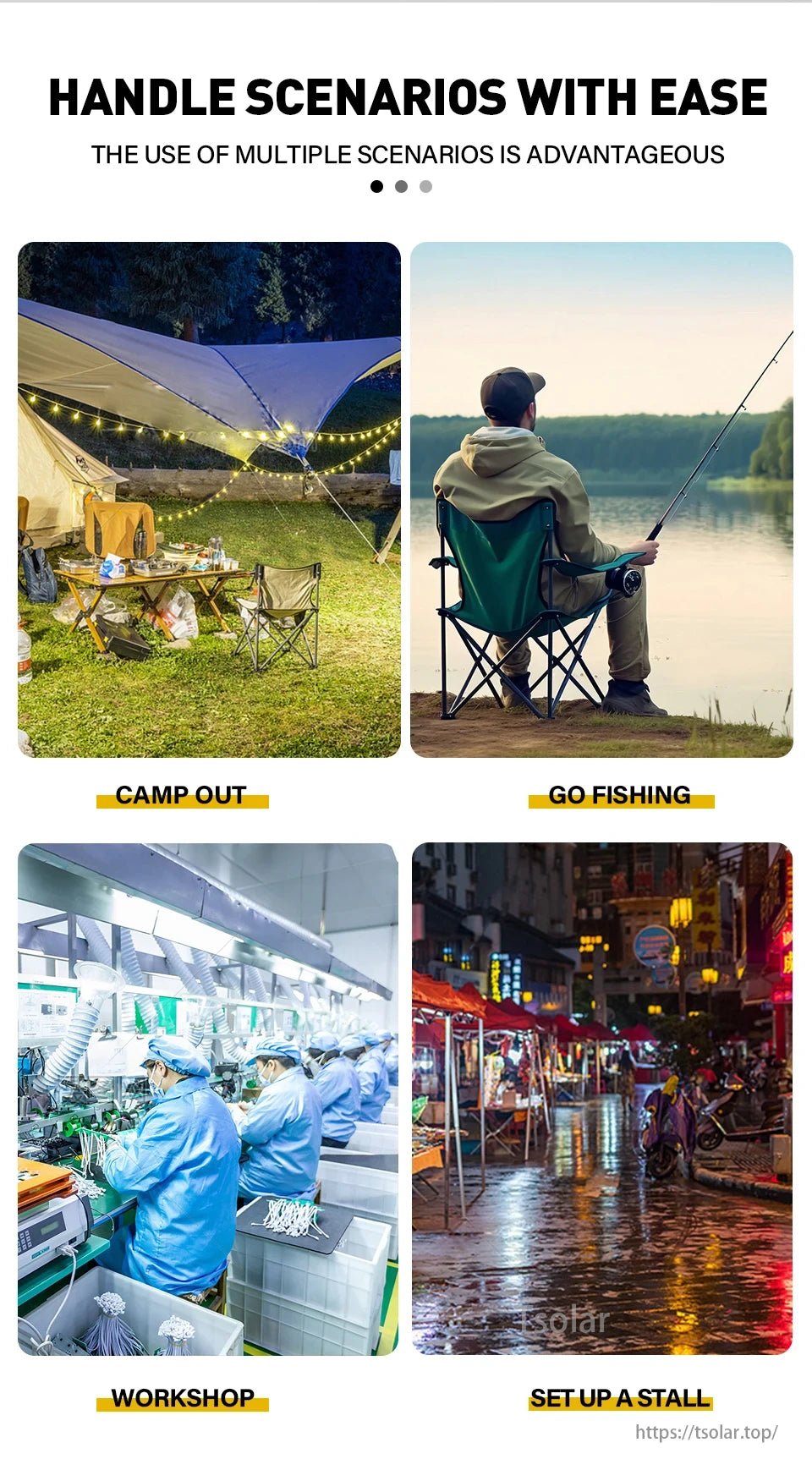 14 Inch Portable Rechargeable Table Fan, Easily handle camping, fishing, workshops, and stalls; versatile use is beneficial.