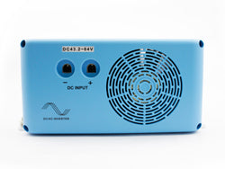 Epever SHI series off-grid pure sine wave inverter side panel with cooling fan and DC 12–24V input terminals