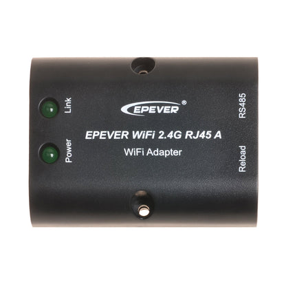 EPEVER WiFi 2.4G RJ45 A adapter module with RS485 marking, power and link LEDs, and reload button