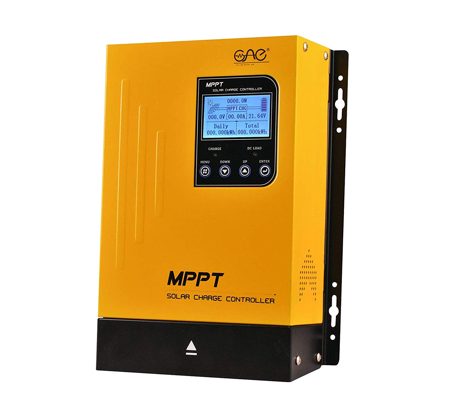MP-SERIES 60A MPPT Solar Charge Controller front view with LCD screen and control buttons