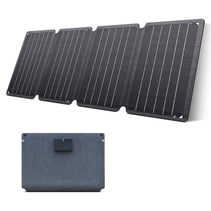 CTOLITY SPC36 36W Foldable Solar Panel, USB-C/USB-A 5V 3A, 23% A+ Mono ETFE, IP65 Waterproof Portable Charger