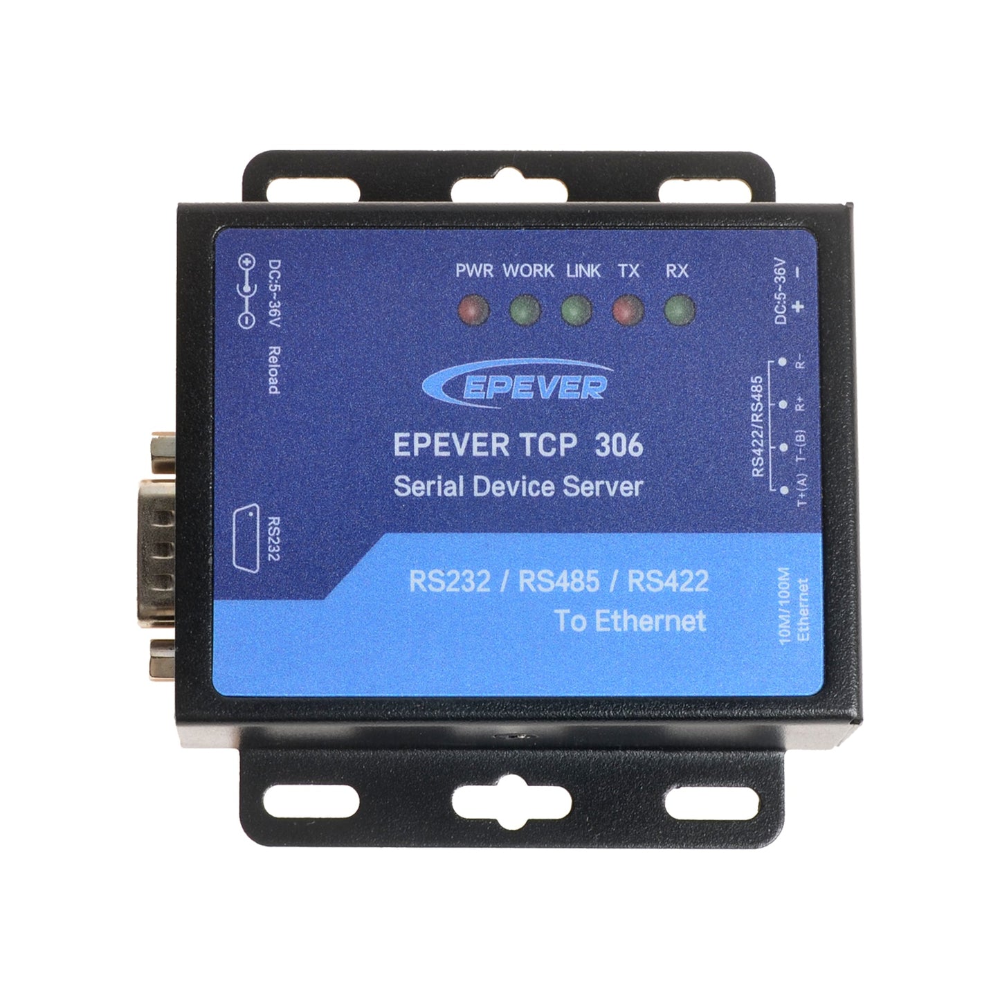 EPEVER TCP 306 Serial Device Server for RS485 Solar Controller/Inverter Monitoring, 10/100M Ethernet