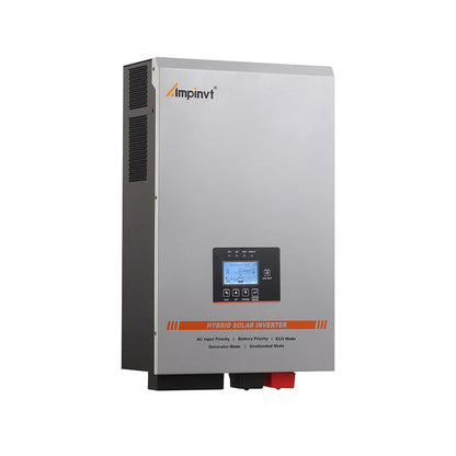 Ampinvt TG-Series 3500W 48V hybrid solar inverter front view with LCD control panel