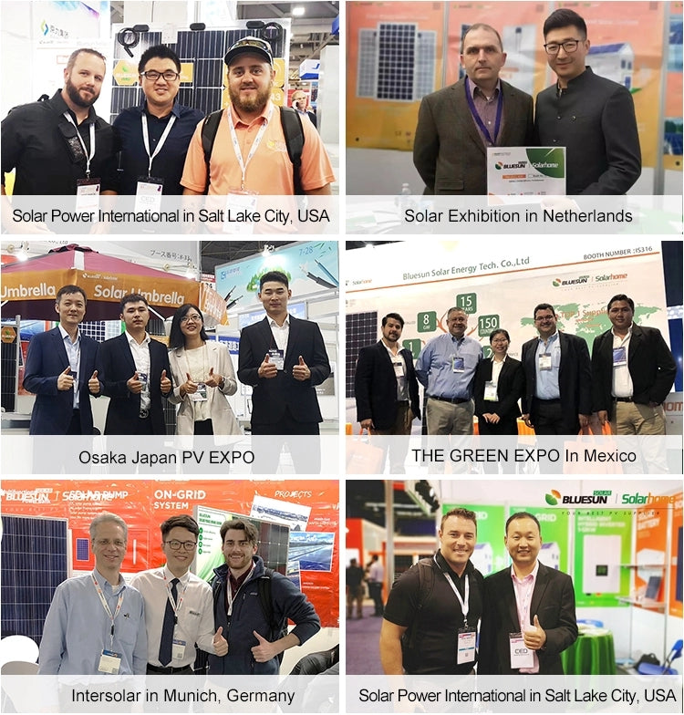 Bluesun 700 Watt Solar Panel, Bluesun showcases 700W solar panels at international exhibitions.