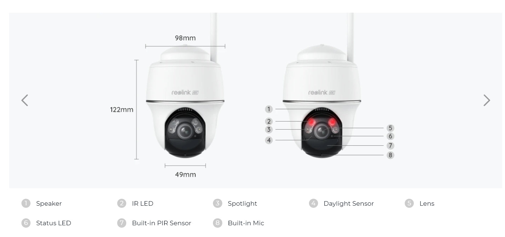 Wireless outdoor camera with solar power, motion detection, and night vision for secure home monitoring.