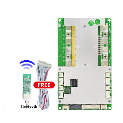 JBD SP24S004 Smart BMS board with metal cover, plus free Bluetooth module and balance wire harness