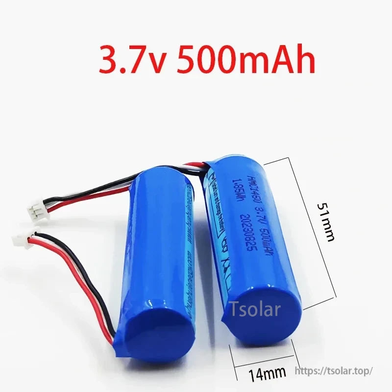 3.7V 500mAh Li‑Ion Replacement Battery, To install the back shell, place screws in screw holes, tighten with a small screwdriver, and apply stickers.