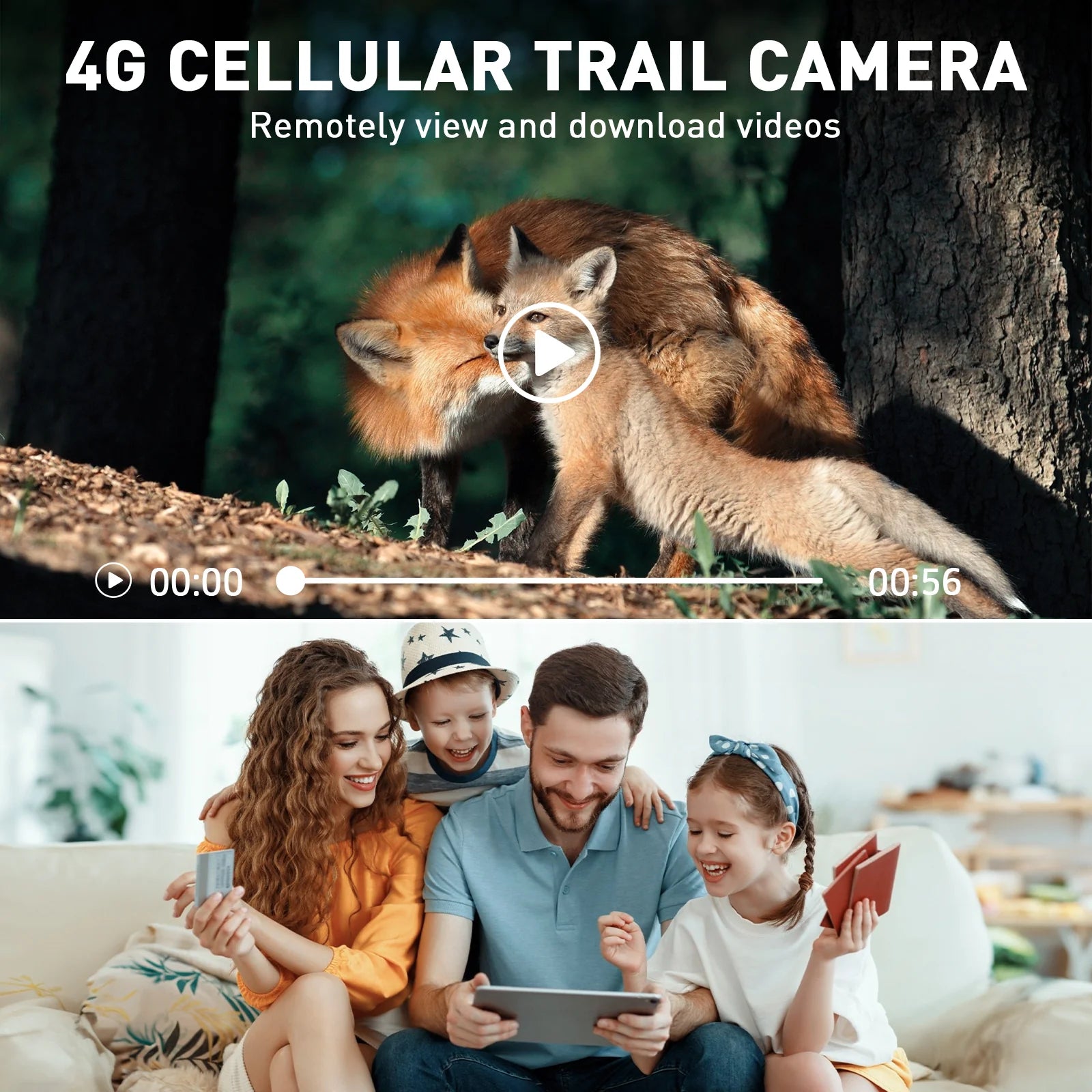 46 Cellular Trail Camera allows remotely viewing and downloading videos