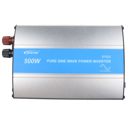 EPEVER IPower Off Grid Inverter, EPEVER IP500 500W pure sine wave power inverter with blue label and red/black DC input terminals