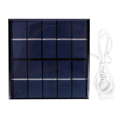 5V 5W Portable Solar Charging Panel - USB Output Lightweight Courtyard Lighting for Charger 3.7 Batteries