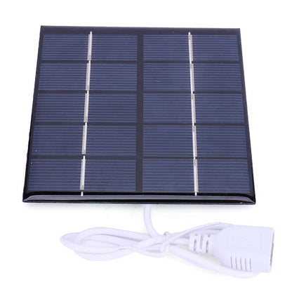 5V 5W Portable Solar Charging Panel - USB Output Lightweight Courtyard Lighting for Charger 3.7 Batteries