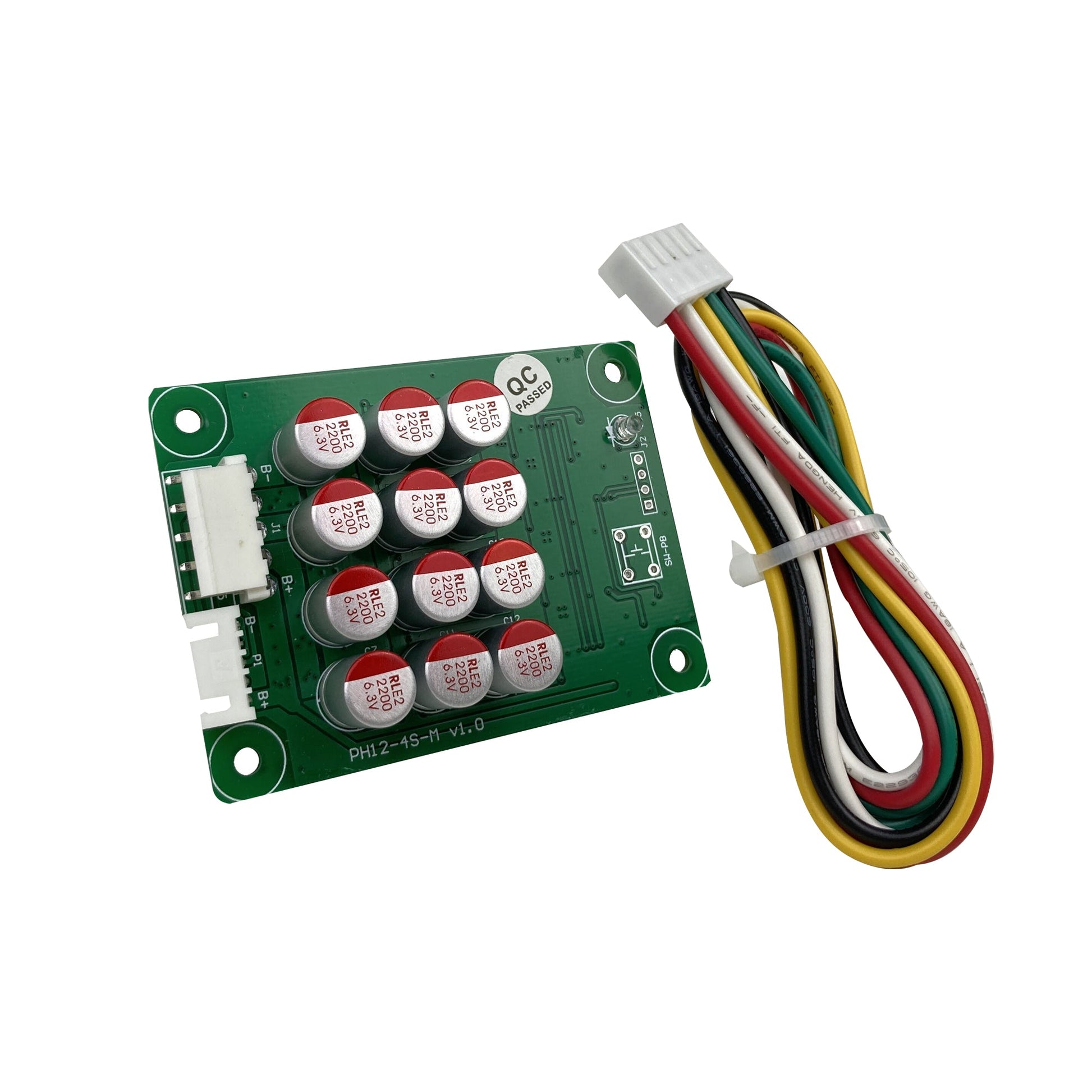 AB-4S5A / AB-8S5A / AB-16S5A active balancer board close-up with 4S wiring harness connector