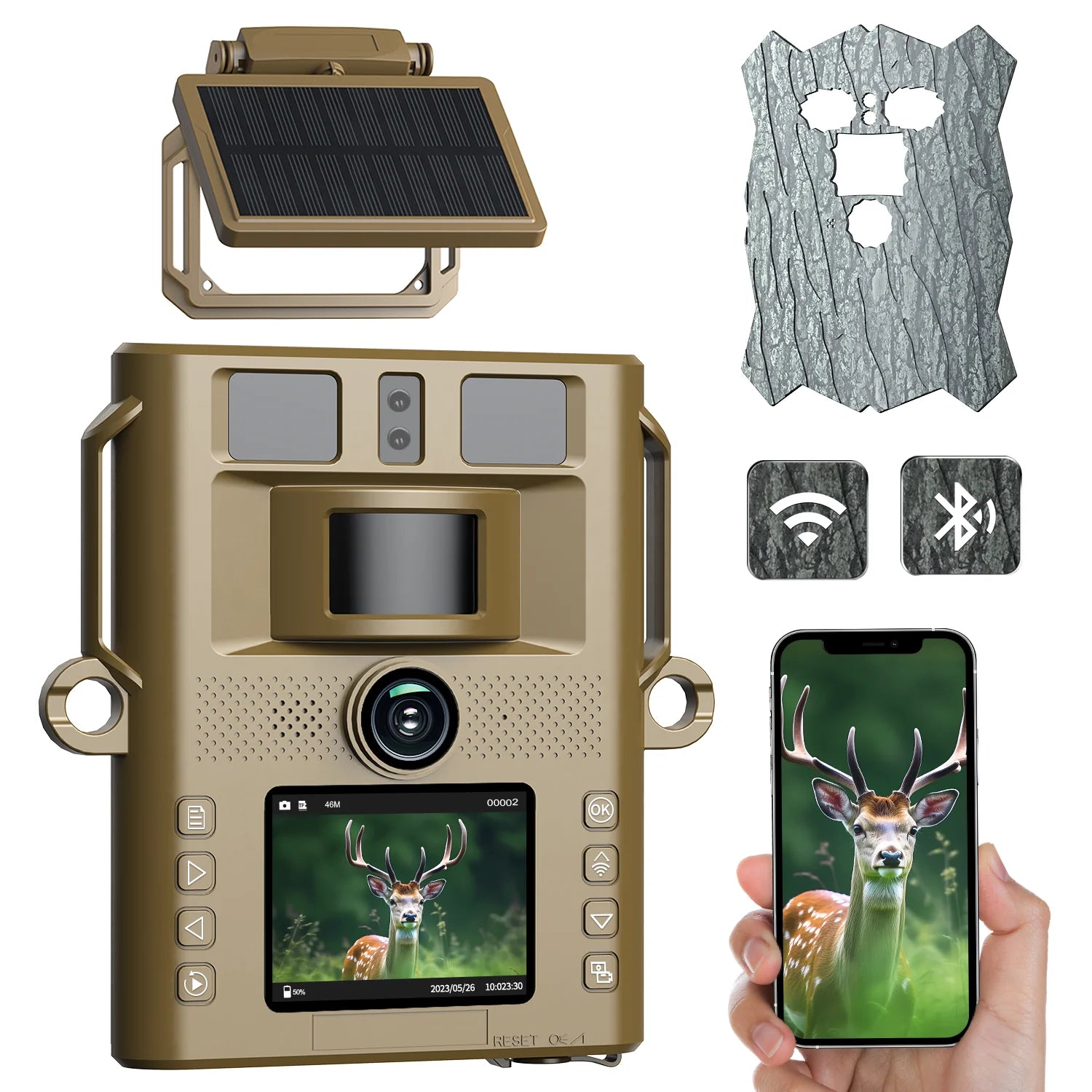 The Campark TC21 is a solar-powered trail camera that captures high-quality 4K videos and photos with motion detection and night vision.