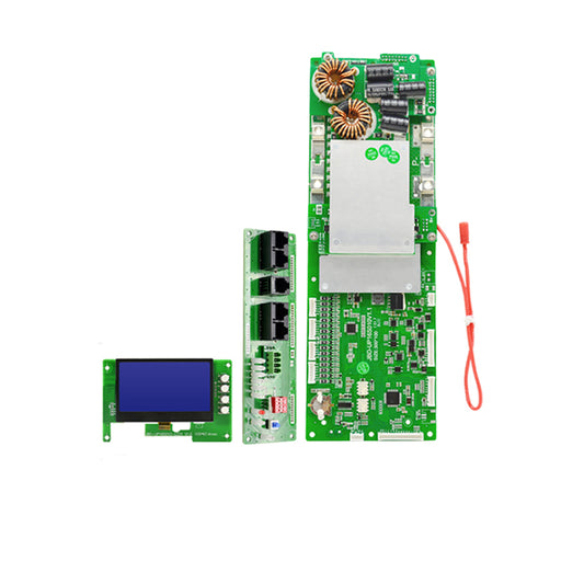 JBD UP16S010 Battery Management System BMS board set with LCD module, comm board and wiring harness