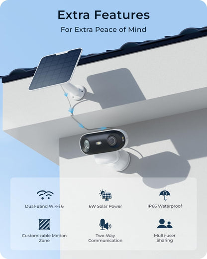 Reolink Argus 4 Solar Camera, Enhanced home security system with advanced features for peace of mind.