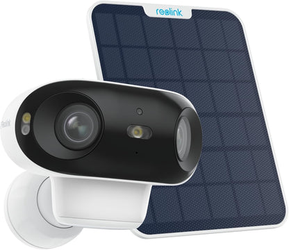 Reolink Argus 4 Solar Camera - 4K UHD 180° Blindspot-free View Dual-band Wi-Fi 6 IR Infrared Security Camera With 6W Solar Panel