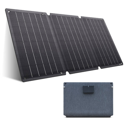 CTOLITY SPC21 21W Portable Solar Panel, 23% Monocrystalline ETFE, 5V 3A USB-A & Type-C, Foldable 11.6 in, 1.65 lb for Camping