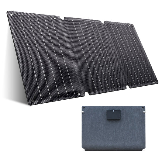 CTOLITY SPC21 21W Portable Solar Panel, 23% Monocrystalline ETFE, 5V 3A USB-A & Type-C, Foldable 11.6 in, 1.65 lb for Camping