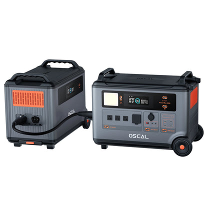 The Oscal PowerMax 3600 Portable Power Station has 3600W and 3600Wh of power, with 14 outlets for various charging options.