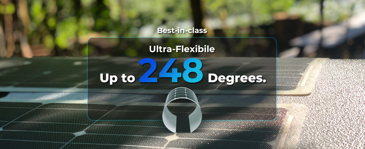 100 Watt 12 Volt Flexible Monocrystalline Solar Panel