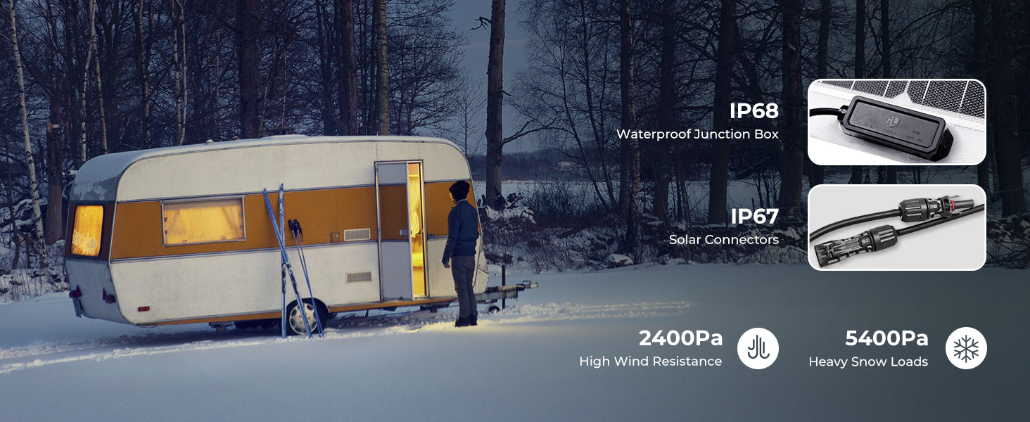 100 Watt 12 Volt Flexible Monocrystalline Solar Panel