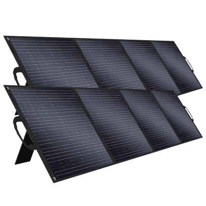 Fodable Solar Panel 2PCS 100W/200W Monocrystalline ETFE Foldable Portable Solar Battery Charger for Power Station
