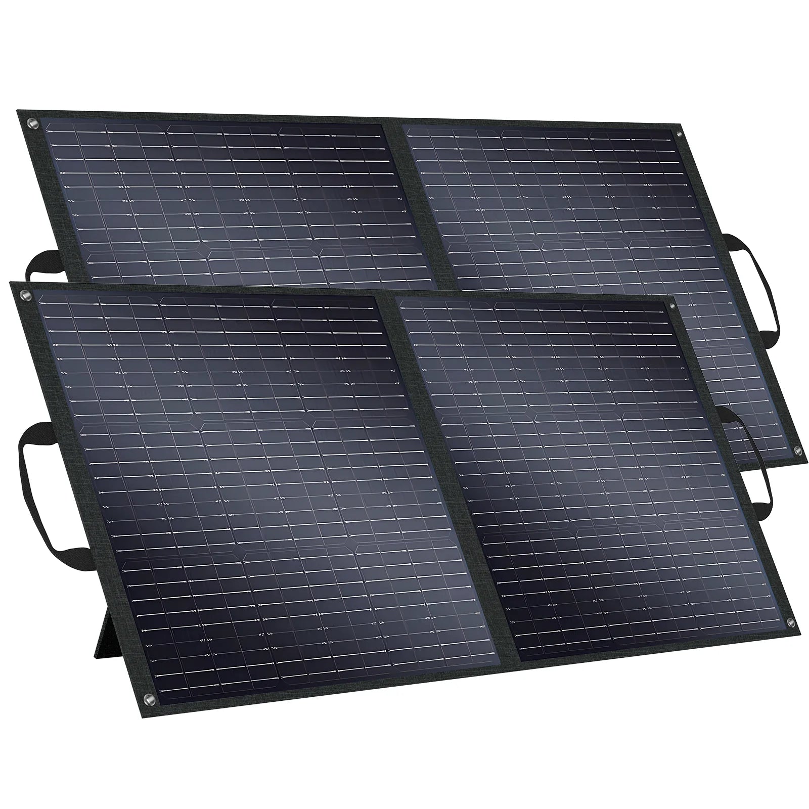 Fodable Solar Panel 2PCS 100W/200W Monocrystalline ETFE Foldable Portable Solar Battery Charger for Power Station