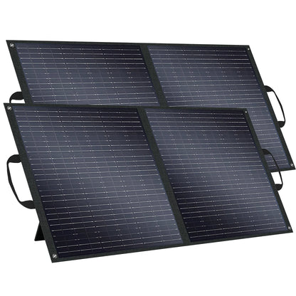Fodable Solar Panel 2PCS 100W/200W Monocrystalline ETFE Foldable Portable Solar Battery Charger for Power Station