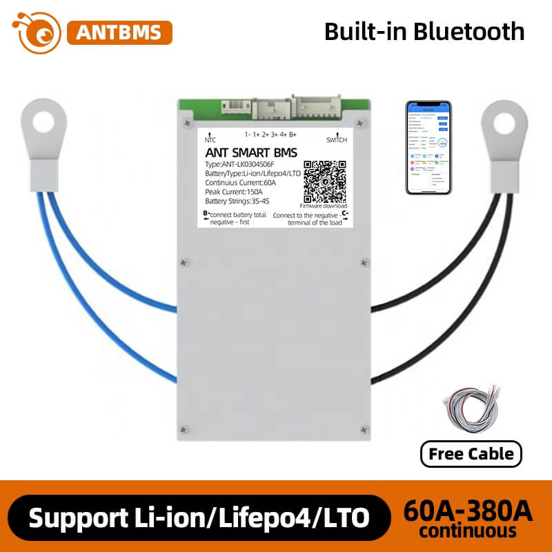 ANT BMS 4S 110A-420A Smart 12V Lifepo4 li-ion LTO Battery Protection Board