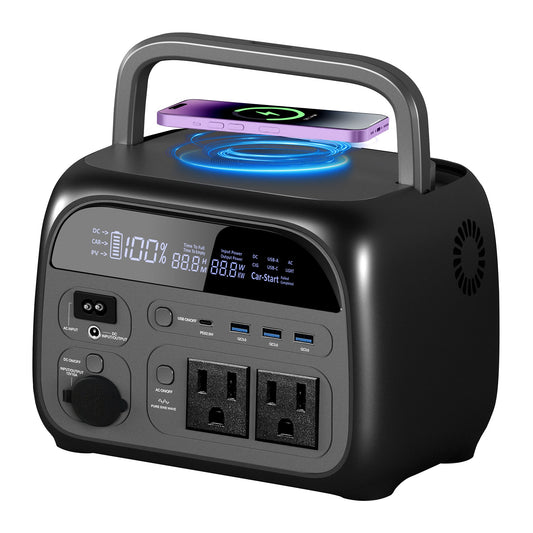 The CTOLITY AP400 Portable Power Station is a reliable power solution with a 345.6Wh LiFePO4 battery and 500W continuous AC output.