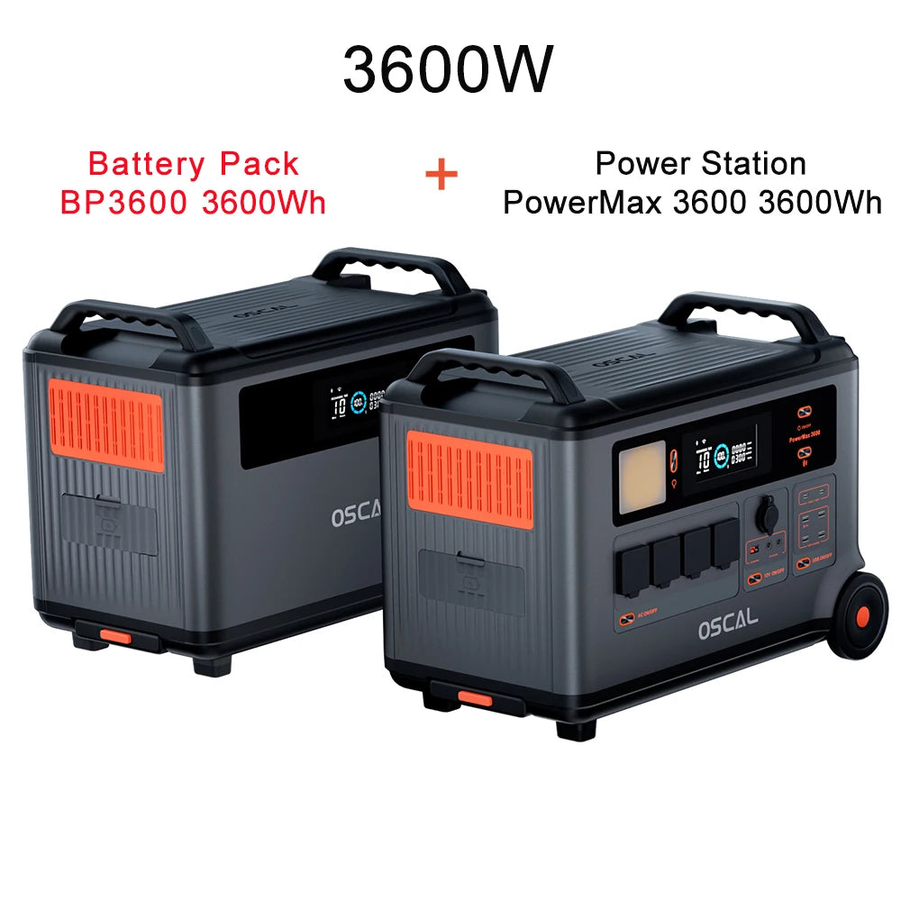 Oscal 3600W Power Station with Battery Pack