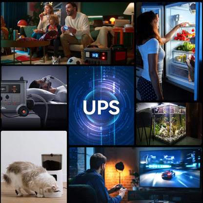 OSCAL PowerMax 3600 Rugged Power Station, 3600Wh LiFePO4, 3600W/7200W Peak, 14 Outlets, Expandable to 57.6kWh