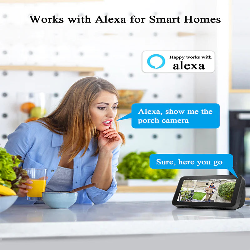the porch camera works with alexa Alexa for Smart Homes