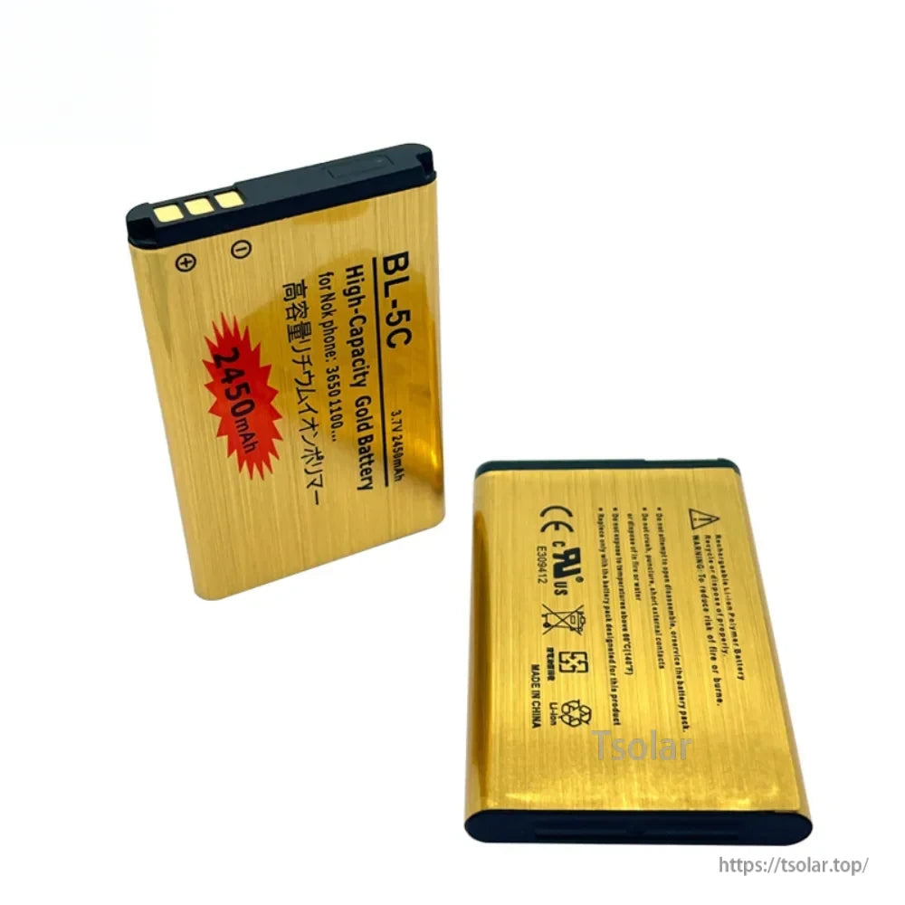 BL-5C Mobile Phone Battery, The material is lithium ternary and used for lithium battery, with a specific cell model number 523450.
