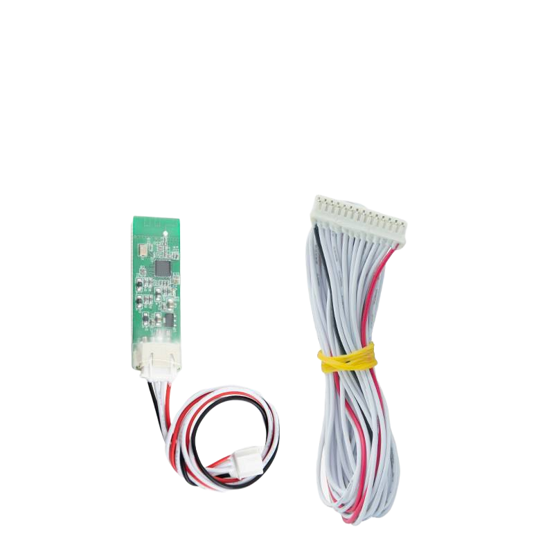 JBD Smart BMS Bluetooth module accessory with wiring harness and white multi-pin connector