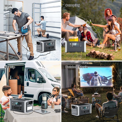 The CTOLITY AP1000 is a portable power station with 1024Wh capacity and 1600W AC output, featuring fast charging and UPS function.