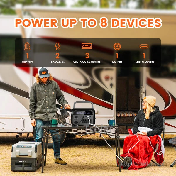 CTOLITY AP400 Power Station, Power Station Supports 8 Devices with Multiple Outlets